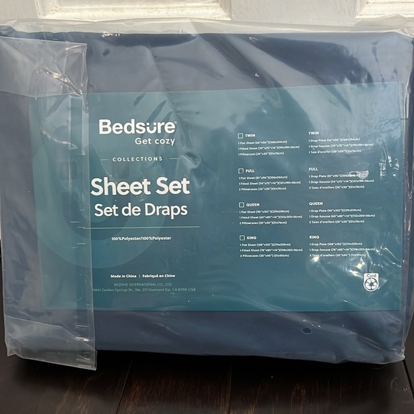 Bedsure Get Cozy Polyester Full size sheet set NWT - Picture 3 of 5
